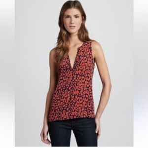 Joie Corette Animal-Print Silk Tank